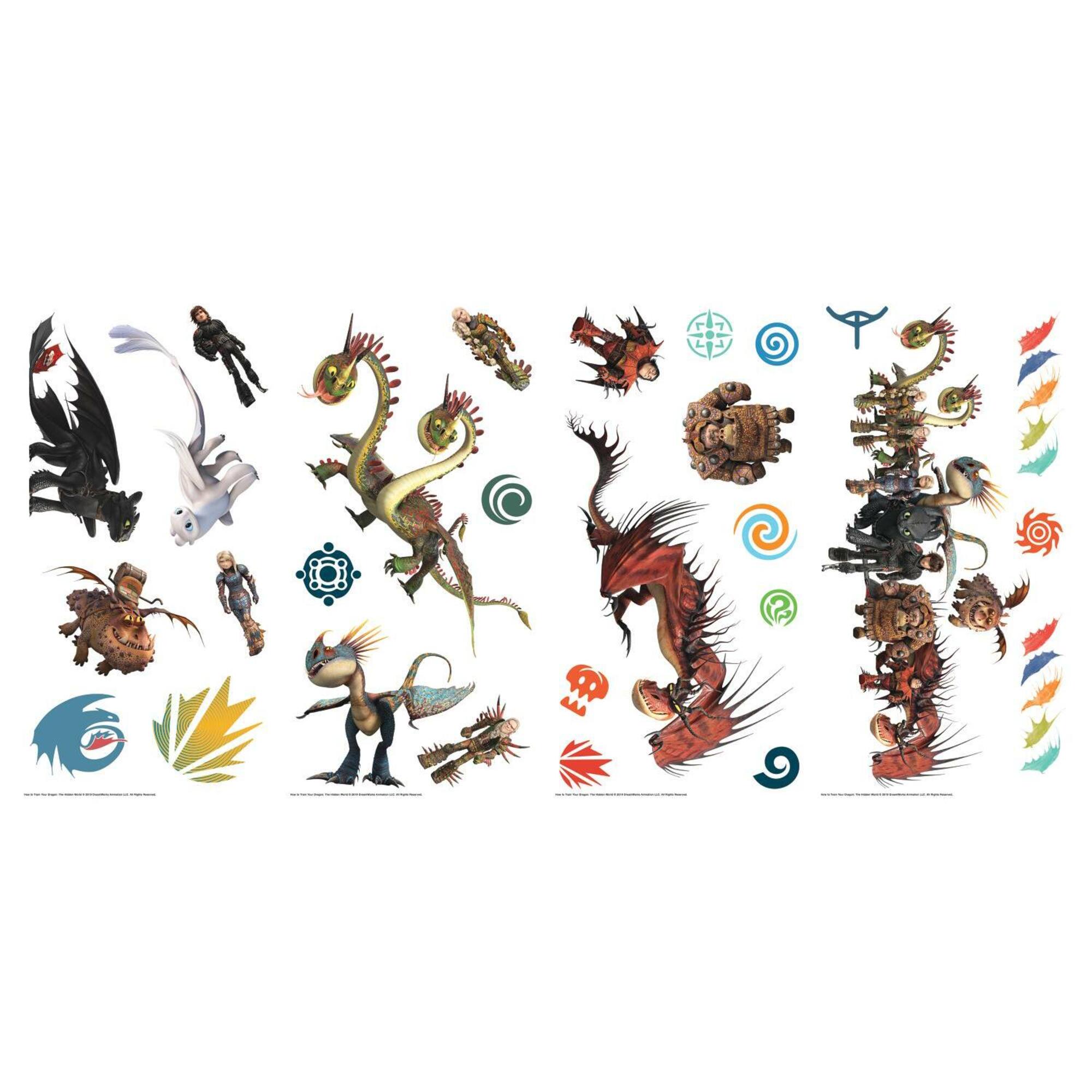 RoomMates How to Train Your Dragon: The Hidden World Wall Decals